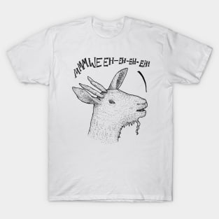 Laughing Goat - funny stuff, animals, fluffy T-Shirt